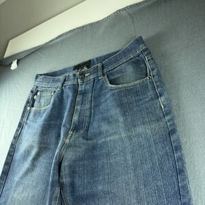 Akademiks Jeans Men's 36x33* Blue Baggy Skater Hip Hop Grunge Loose Y2K Vintage